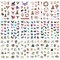Wrapables Washi Stickers Sets for Scrapbooking, DIY Crafts for Stationery, Diary, Card Making